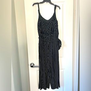 Torrid Size 4 Pinstripe Jumpsuit